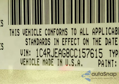2012 Jeep Grand Cherokee Laredo from USA, damaged, VIN 1C4RJEAG8CC157615